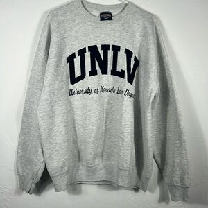 🔥 Vintage UNLV University Nevada Las Vegas Crewneck Pullover Sweatshirt - Sz XL